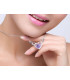 Geflügelte Herz-Halskette mit Kristallen von SWAROVSKI®