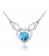 Geflügelte Herz-Halskette mit Kristallen von SWAROVSKI®