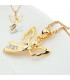 Gepardini Geburtsengel Halskette mit Swarovski® Kristallen in Gold