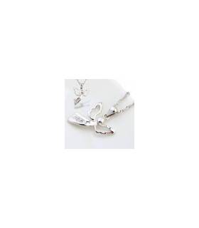 Gepardini Geburtsengel Halskette mit Kristallen von Swarovski® in Silber
