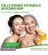 Moriveda® 100% pflanzliche Vitamin D3+K2 Tropfen 50 ml I D3 (1000 I.E) + K2 MK7 All-Trans (20µg) I ca. 1.700 Tropfen