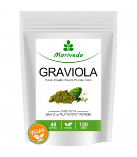 MoriVeda® Graviola Extrakt konzentriertes Fruchtpulver, Sauersack (1x120g)